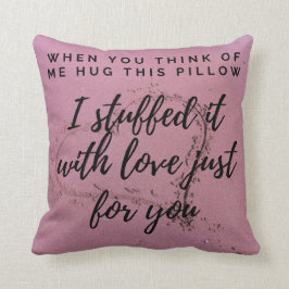 Te extraño abrazarme almohada