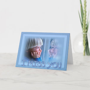 Te extraño la tarjeta de saludo