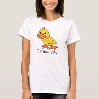 Te Extraño Llorando Camisa De Pato Amarilla Polo