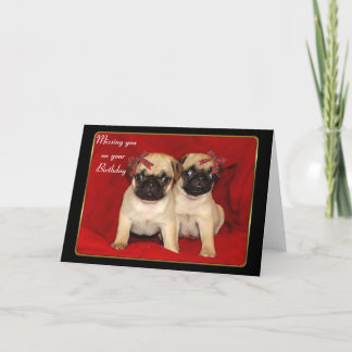 Te falta en tu tarjeta de saludo de cachorros de c
