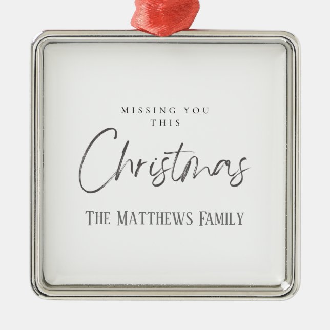 Te Falta Este Ornamento Metalizado De Christams (Frente)