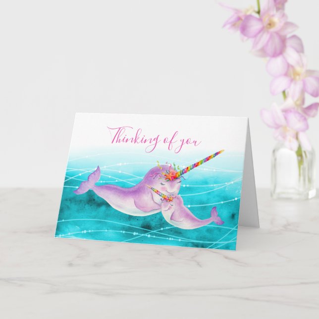 Te falta la tarjeta acuática bajo el agua Narwhal (Orquídea)