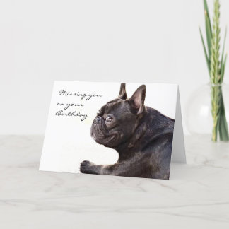 Te falta tu tarjeta de Bulldog francesa de cumplea