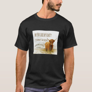 ¿Te gusta mi camiseta de vacas de las Highlands?