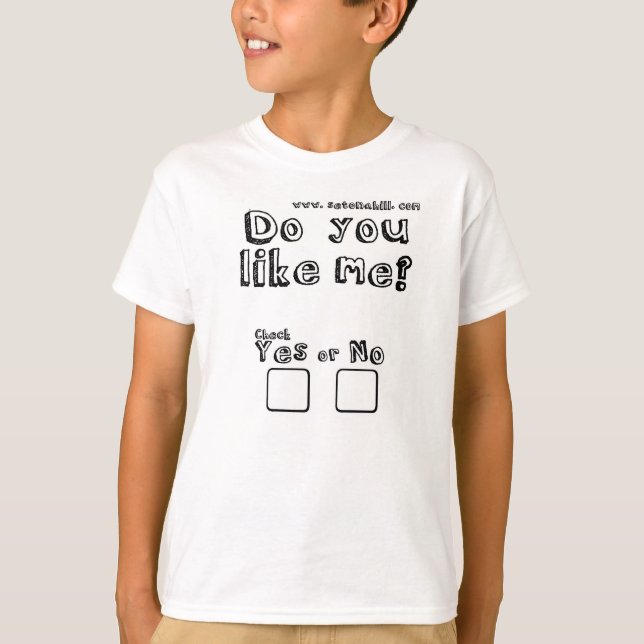 ¿Te Gusto? Comprobar si o no camiseta infantil (Anverso)