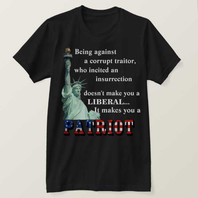 Te hace una camiseta PATRIOTA (Anverso del diseño)