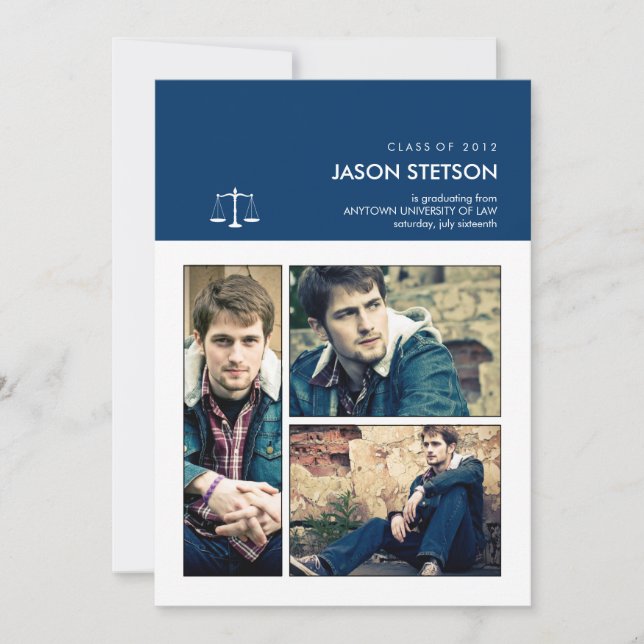 Te han enmarcado como invitación para graduación d (Anverso)