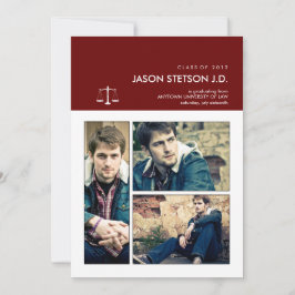 Te han enmarcado como invitación para graduación d