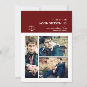 Te han enmarcado como invitación para graduación d