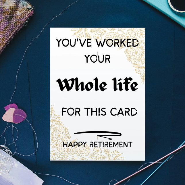 Te has ganado la tarjeta de vacaciones - Jubilació (You've Earned It Holiday Card – Retirement Greetin)