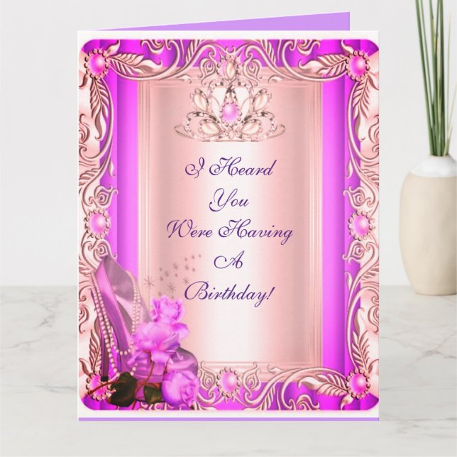 Te he oído que tenemos una tarjeta de cumpleaños (Anverso)