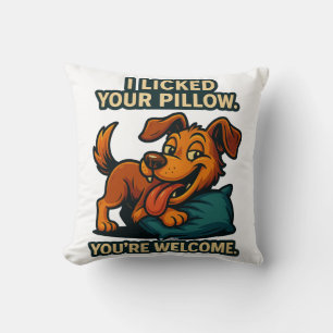 Te Licí La Almohada Cita de perro divertida