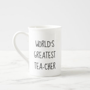 Té lindo taza de té más grande y mejor profesor