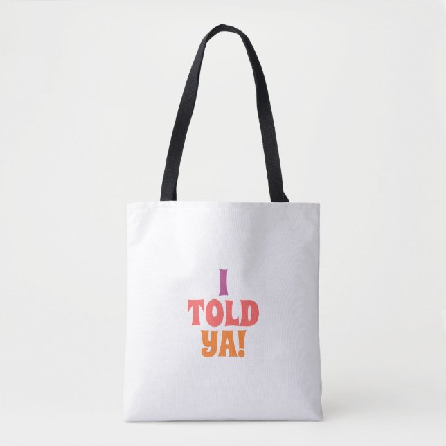 Te lo dije bolsa de citas (Anverso)