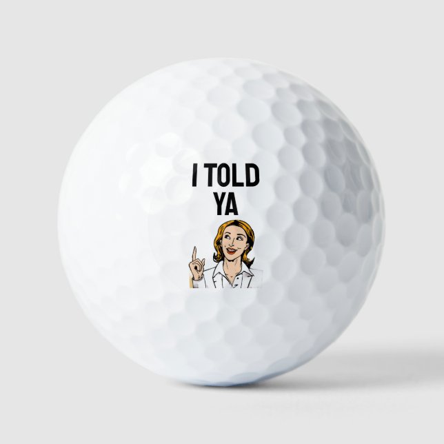 Te lo dije pelotas de golf (Anverso)