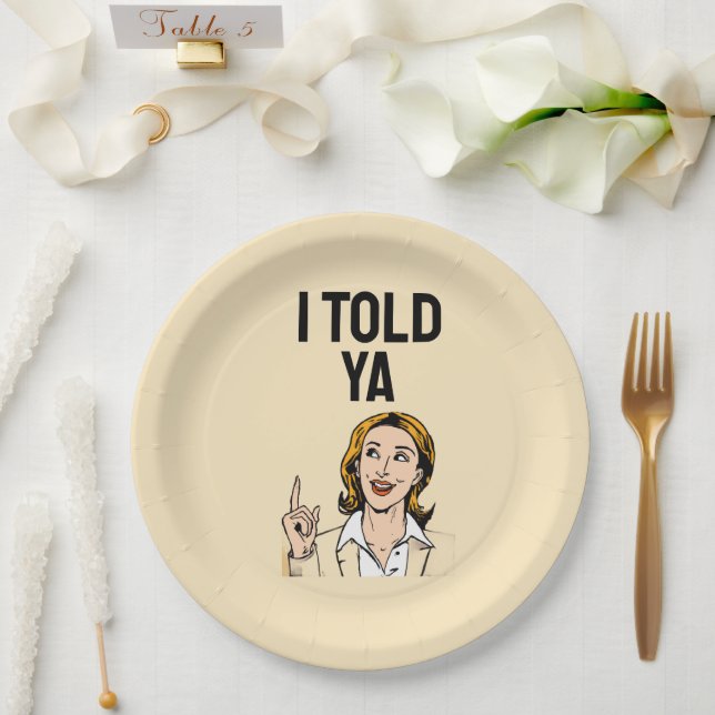 Te lo dije Plato de papel  (Boda)