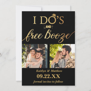 Te Lo Prometo & Licor Gratis Tarjeta de Boda para 