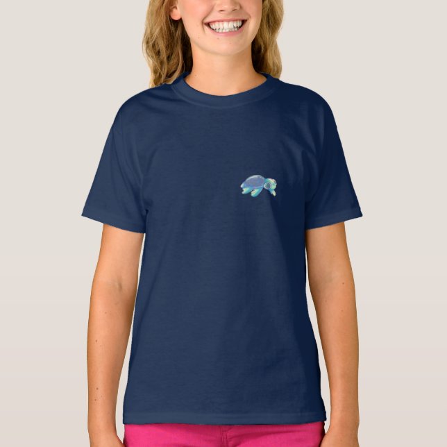 "Te mar" Tortuga camiseta (Anverso)