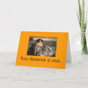 Te mereces una tarjeta de descanso