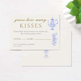 Té nupcial en China Lace adivina cuántos besos de 