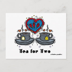 Té para dos postales
