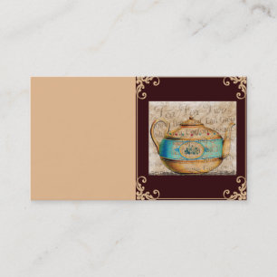 Té para dos tarjetas de visita