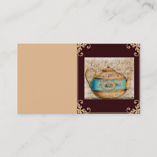 Té para dos tarjetas de visita (Anverso)
