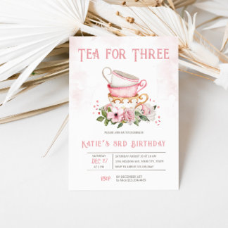 Té Para Tres Talleres Tema Invitación Al Cumpleaño