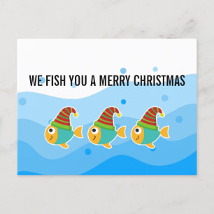 TE PECES UNA FELIZ NAVIDAD TARJETA DE VACACIONES