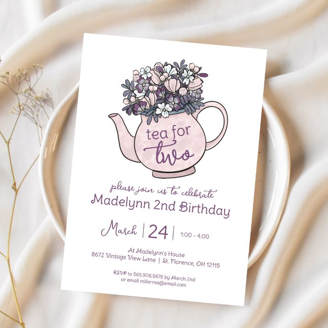 Té por dos invitaciones a fiesta de cumpleaños (Subido por el creador)