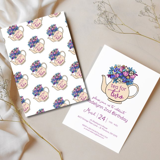 Té por dos invitaciones a fiesta de cumpleaños (Subido por el creador)