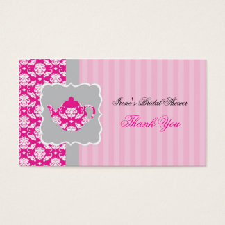 Té Pot (rosa/gris) Gracias Etiqueta