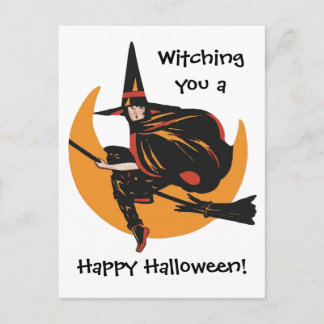 Te presento una tarjeta de Halloween feliz