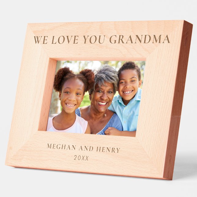 Te queremos, abuela, regalo de marco de foto perso (Subido por el creador)