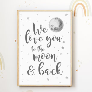 Te queremos hasta la luna y de vuelta Póster de gu