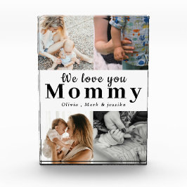 Te queremos mamá Collage de fotos personalizado