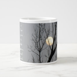 te quiero a la luna y a la parte posterior, taza
