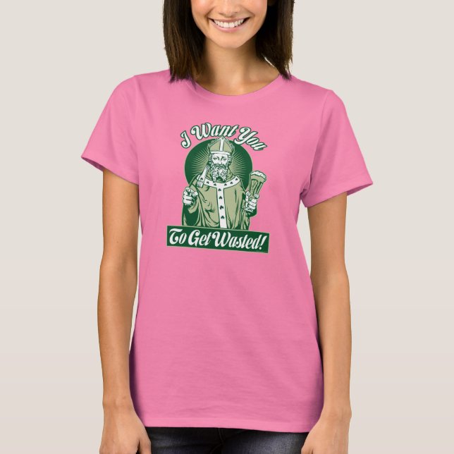 ¡Te Quiero! Camisa de San Patricio - Personalizada (Anverso)