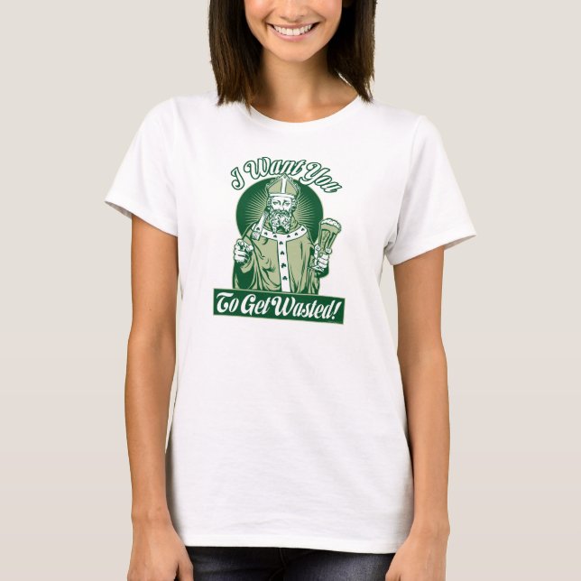 ¡Te Quiero! Camisa de San Patricio - Personalizada (Anverso)
