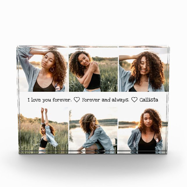 Te quiero Collage de fotos dulce romántico (Anverso)