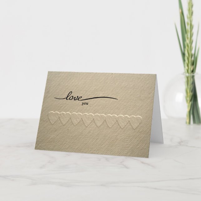 Te quiero, corazón, Día de San Valentín, tarjeta d (Anverso)