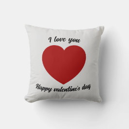 Te quiero Día de San Valentín Cojín decorativo