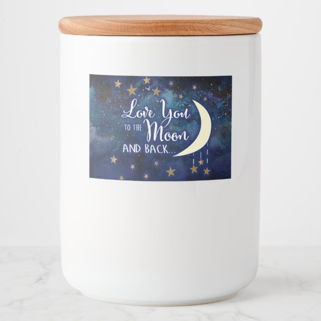 Te quiero hasta la Luna y de vuelta pegatinas (Anverso)
