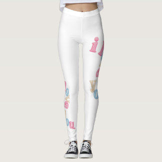 "Te quiero" Leggings de Arte con Parche | Estampa