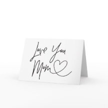 Te quiero, mamá, tarjeta del día de la madre