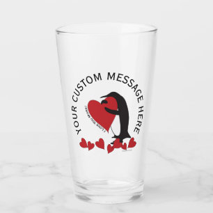 ¡Te Quiero Más! Pingüino y Corazón Rojo