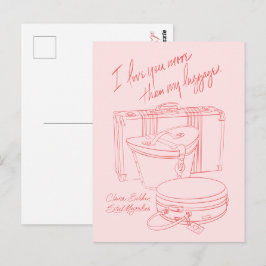 "Te quiero más que a mi equipaje" Tarjetas postale