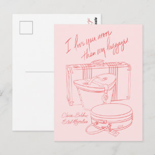 "Te quiero más que a mi equipaje" Tarjetas postale