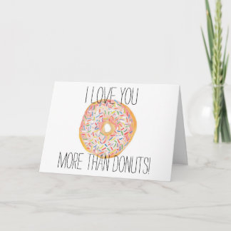 Te quiero más que una tarjeta de donuts
