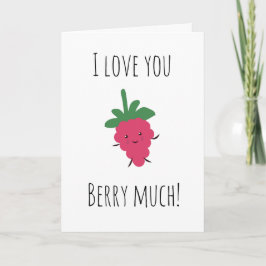 Te quiero mucho tarjeta de bayas